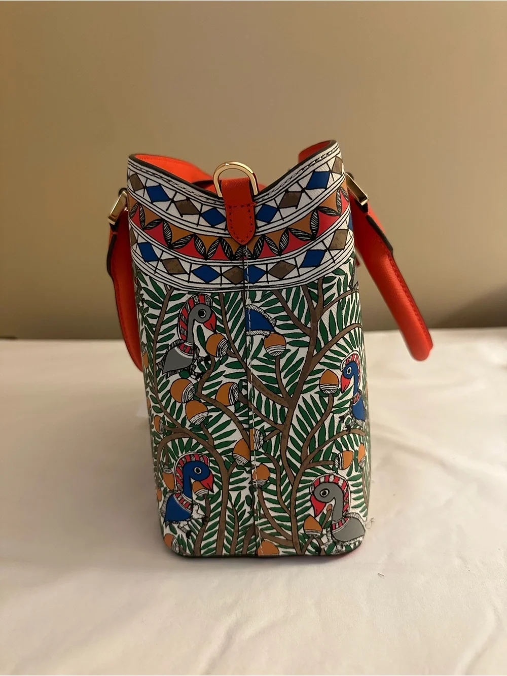 Brand new TORY BURCH special edition print leather satchel